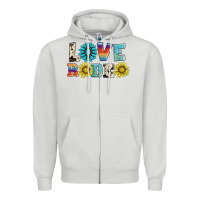 Dove Grey love rodeo Zipper Hoodie - AdoDesignShop