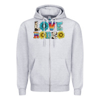 Heather Grey love rodeo Zipper Hoodie - AdoDesignShop