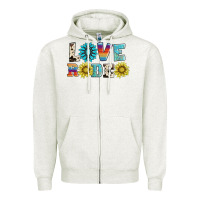 Oatmeal Heather love rodeo Zipper Hoodie - AdoDesignShop