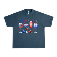 Midnight Navy 4th of July wine glasses Urban Heavy Tee - Neo Western