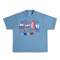 Pebble Blue 4th of July wine glasses Urban Heavy Tee - Neo Western