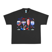 Pigment Black 4th of July wine glasses Urban Heavy Tee - Neo Western