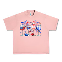 Salmon 4th of July wine glasses Urban Heavy Tee - Neo Western