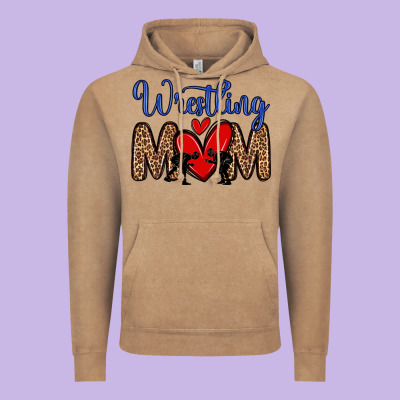 Wrestling Mom Vintage Hoodie Designed By Zillion Design Studio
