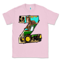 Bubblegum Pink farm life alphabet lowercase letters z Classic Tee - BundleAndBundleShop