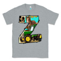 Heather Grey farm life alphabet lowercase letters z Classic Tee - BundleAndBundleShop