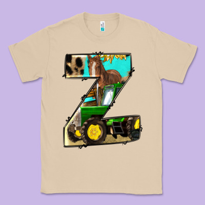 Farm Life Alphabet Lowercase Letters Z Classic Tee Designed By Bundleandbundleshop