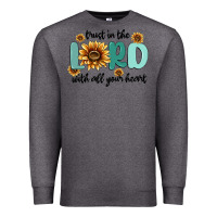 Charcoal Heather trust in the lord with all your heart Premium Sweatshirt - MaliasSmallBusiness