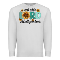 Dove Grey trust in the lord with all your heart Premium Sweatshirt - MaliasSmallBusiness