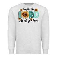 Oatmeal Heather trust in the lord with all your heart Premium Sweatshirt - MaliasSmallBusiness