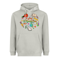 Moon Dust maestra teacher heart doodle Heavyweight Hoodie - MaliasSmallBusiness