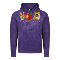 Cloud Purple peace love teach Vintage Hoodie - texasbilliewilder