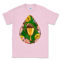 Bubblegum Pink american football and western roses teardrop Classic Tee - BundleAndBundleShop