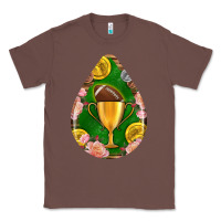 Chestnut american football and western roses teardrop Classic Tee - BundleAndBundleShop