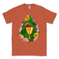 Copper american football and western roses teardrop Classic Tee - BundleAndBundleShop