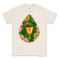 Natural american football and western roses teardrop Classic Tee - BundleAndBundleShop