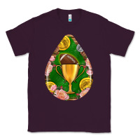 Plum american football and western roses teardrop Classic Tee - BundleAndBundleShop