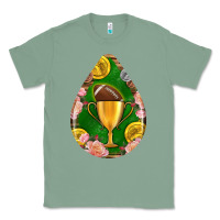 Sage american football and western roses teardrop Classic Tee - BundleAndBundleShop