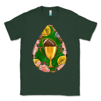 American Football And Western Roses Teardrop Classic Tee | Teevron