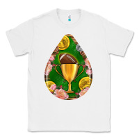 White american football and western roses teardrop Classic Tee - BundleAndBundleShop
