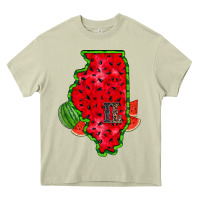 Mossy illinois watermelon Heavy Core Tee - RacoonDesign