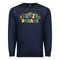 Navy we don't hide the crazy we parade it Premium Sweatshirt - MaliasSmallBusiness