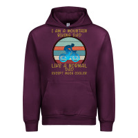 Mauve Wine I Am A Mountain Biking Dad Urban Hoodie - Bettercallsaul