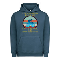 Pigment Midnight Navy I Am A Mountain Biking Dad Urban Hoodie - Bettercallsaul