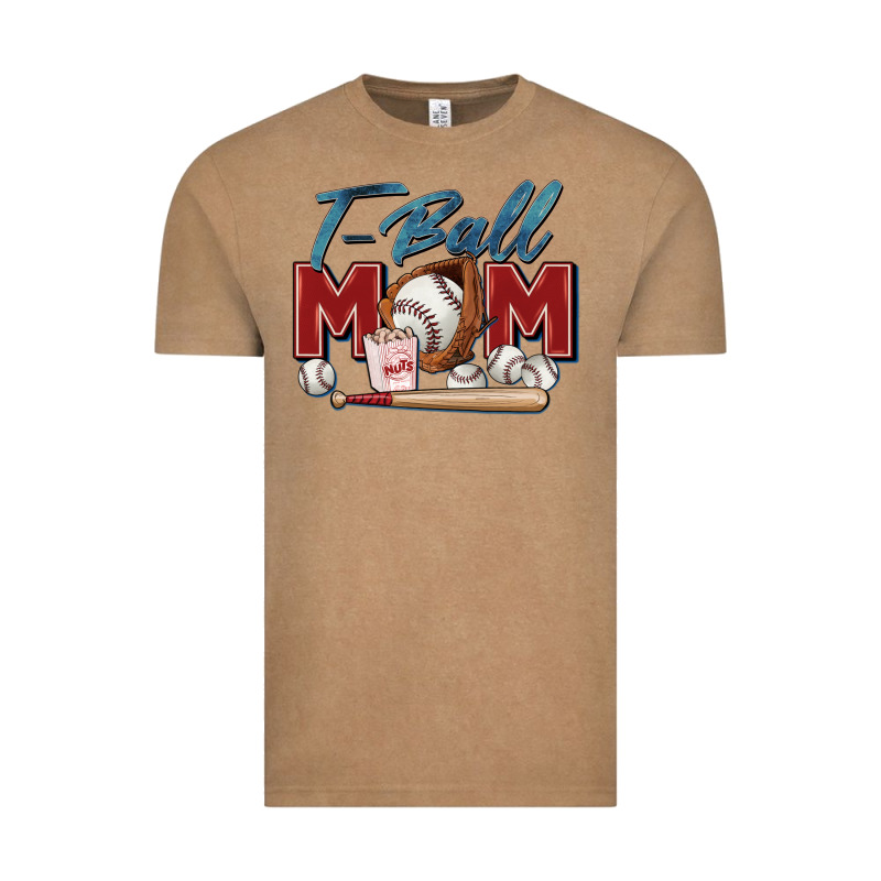 T Ball Mom Vintage Tee by Zillion Design Studio | Teevron