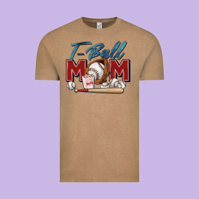 T Ball Mom Vintage Tee Designed By Zillion Design Studio