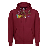 Burgundy just a small town girl Zipper Hoodie - AdoDesignShop
