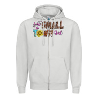 Dove Grey just a small town girl Zipper Hoodie - AdoDesignShop