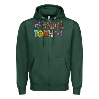 Sports Green just a small town girl Zipper Hoodie - AdoDesignShop