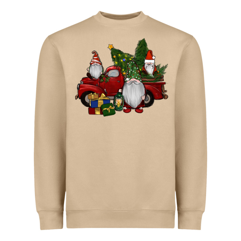 Christmas Gnomes With Truck Heavyweight Sweatshirt by RanaPortraitStore | Teevron