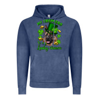 Vintage Denim st.patrick's day my shepherd is my lucky charm Vintage Hoodie - RanaPortraitStore