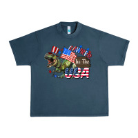 Midnight Navy Rawrrr in the USA 4th of july Urban Heavy Tee - CowGirlArtShop