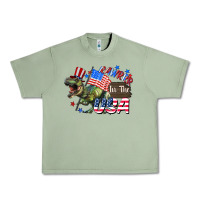 Oil Green Rawrrr in the USA 4th of july Urban Heavy Tee - CowGirlArtShop