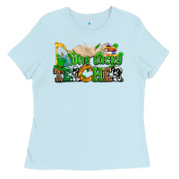 Baby Blue one lucky teacher Ladies Tee - AdoDesignShop