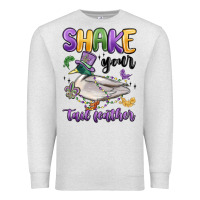 Oatmeal Heather shake your tail feather mardi gras Premium Sweatshirt - MaliasSmallBusiness