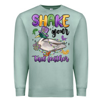 Seafoam shake your tail feather mardi gras Premium Sweatshirt - MaliasSmallBusiness