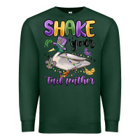 Sports Green shake your tail feather mardi gras Premium Sweatshirt - MaliasSmallBusiness