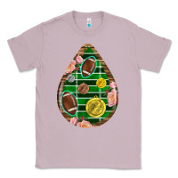 Lilac american football and western roses teardrop Classic Tee - BundleAndBundleShop