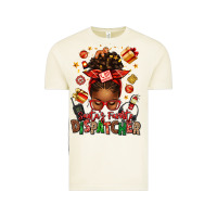 Vintage Arctic santa's favorite dispatcher afro messy bun Vintage Tee - texasbilliewilder