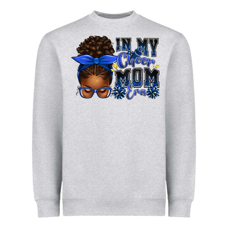 In My Cheer Mom Era Afro Messy Bun Heavyweight Sweatshirt by texasbilliewilder | Teevron