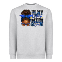 Heather Grey in my cheer mom era afro messy bun Heavyweight Sweatshirt - texasbilliewilder