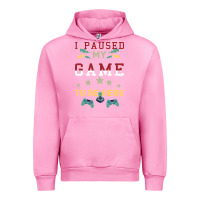 Fuchsia Pink I Paused My Game To Be Here Urban Hoodie - Bettercallsaul