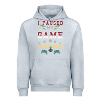 Heather Grey I Paused My Game To Be Here Urban Hoodie - Bettercallsaul