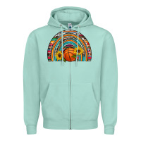 Seafoam basketball rainbow Zipper Hoodie - Artiststas