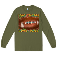 Army Green football leopard turquoise sunflower Long Sleeve Tee - JahusDesignShop