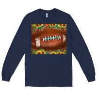 Navy football leopard turquoise sunflower Long Sleeve Tee - JahusDesignShop